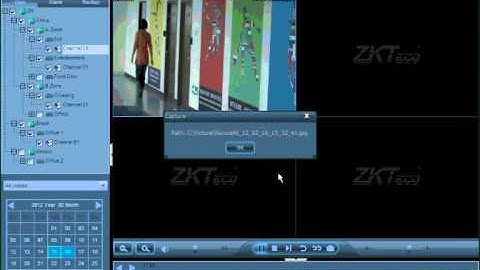 Video search and playback Zkivision