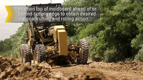 Cat Motor Grader Application Training: Tip Angle