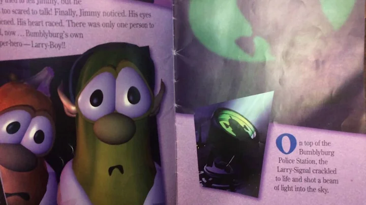A veggietales read along book Larry-boy! And the f...