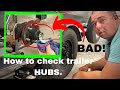 Checking Boat Trailer Hubs On My Bass Tracker Pro Team 175 TXW (Standard Boat Maintenance)