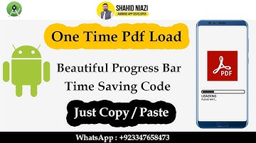 how to download pdf from url android studio (Java) || One Time Pdf load in android studio