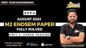 M2 August 2022 Endsem Paper | #SPPU | Fully Solved | Unit 4 | Aalsi Engineer | Rounak Sir