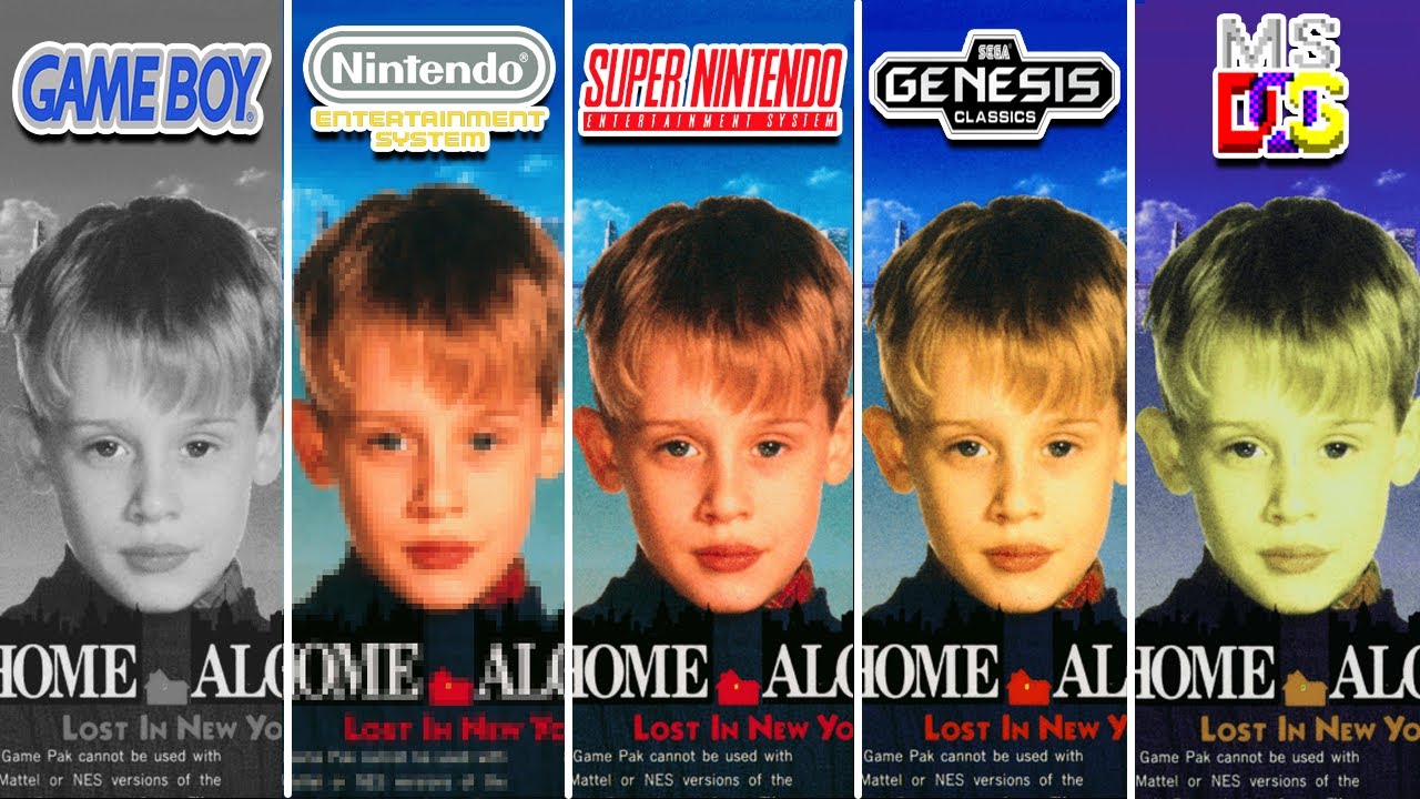 Home Alone 2 Lost in New York (1992) GB vs NES vs SNES vs Sega Genesis