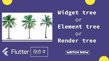 Widget tree, Element tree and Render tree in Flutter | हिंदी में