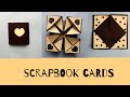 Scrapbook cards  3 different card  scrapbook design card  how to make scrapbook cards 