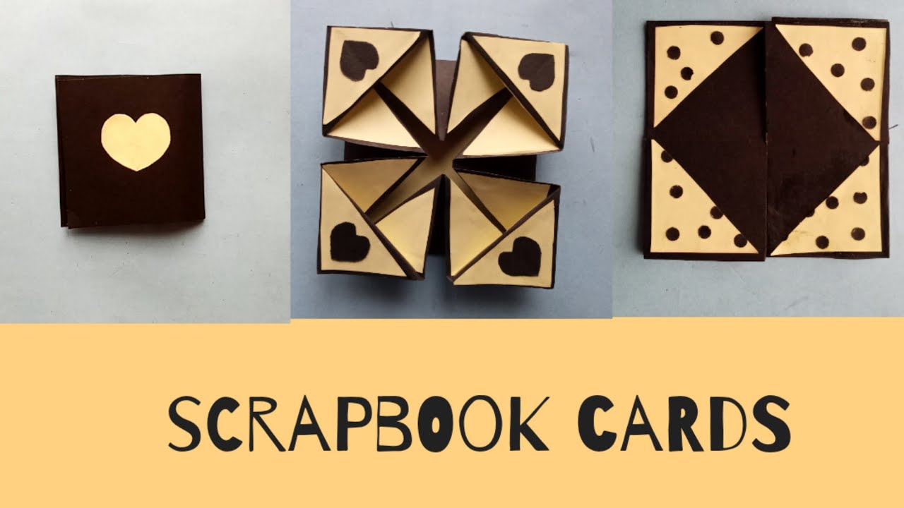Scrapbook cards 3 different card scrapbook design card how to