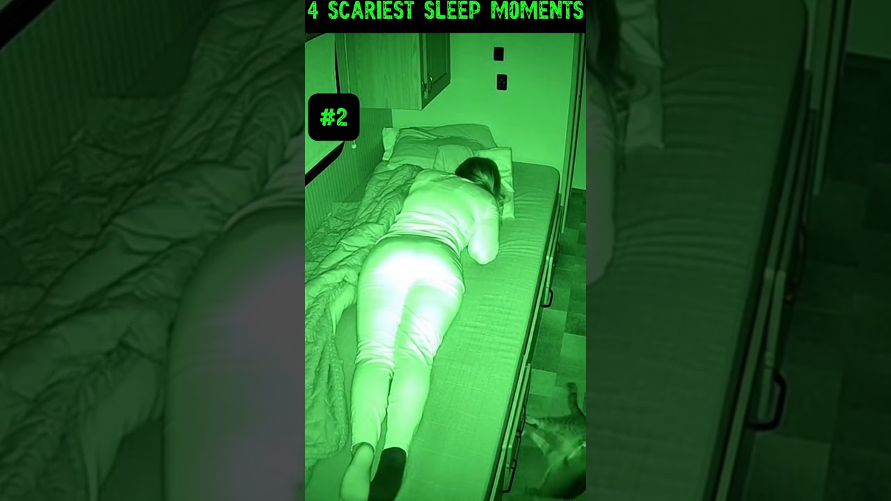 4 Terrifying Sleep Moments Caught On camera! 