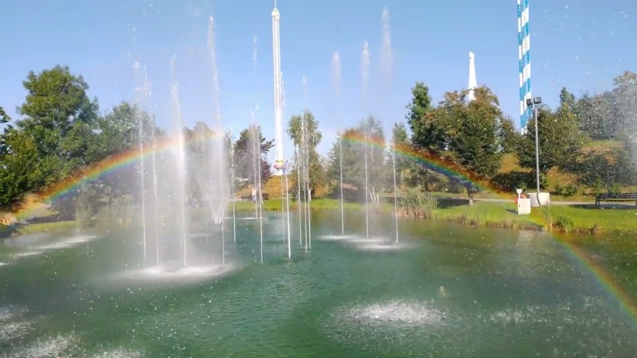 Wasser 🌊 Fontänenshow im Skylinepark Allgäu Freizeitpark