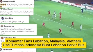 Lebanese, Malaysian, and Vietnamese Fans Comment After the Indonesian National Team Forced Lebano...