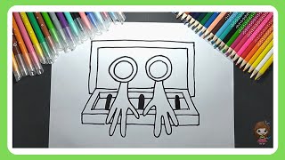 Desenhos para colorir roxo de Rainbow Friends - Desenhos para