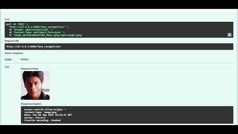 Python FastAPI Face recognition