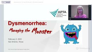 Fascial Manipulation Association Wednesday Webinar - Dysmenorrhea Managing The Monster