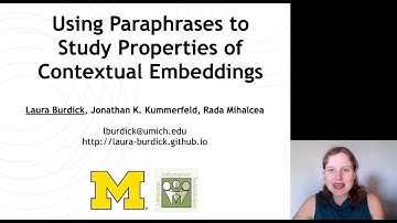 Using Paraphrases to Study Properties of Contextual Embeddings
