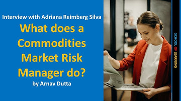 What does a Commodities Market Risk Manager do?