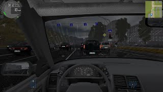 1 Hour of Perfect, Peaceful, Driving Through the Rain | City Car Driving