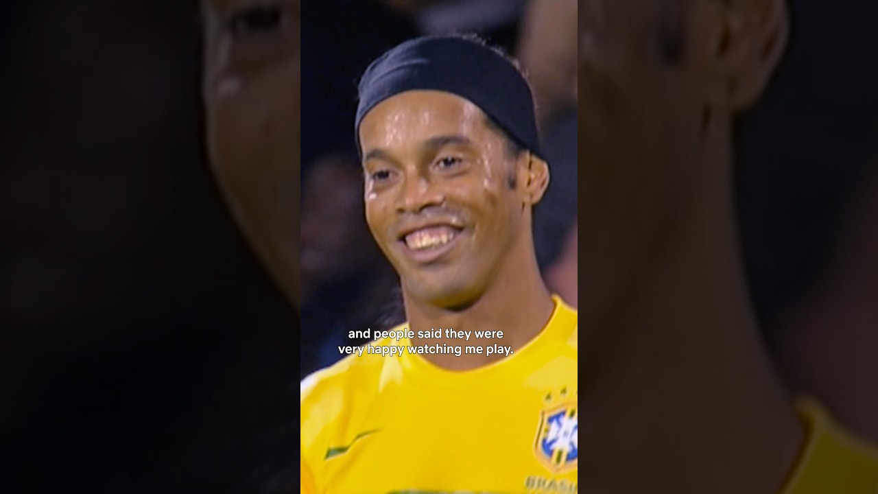 Ronaldinho: โI was very happy playing.โ ๐ฅน๐ #football #ronaldinho #soccer #brasil