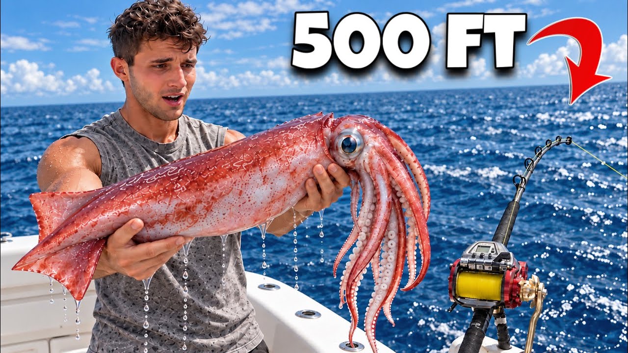 Dropping Baits 500ft For DEEP SEA CREATURES!! 