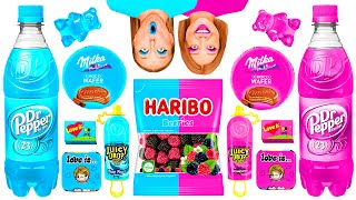 Pembe Gıda vs Mavi Gıda Meydan Okumak | Eğlenceli Anlar Challenge Fun