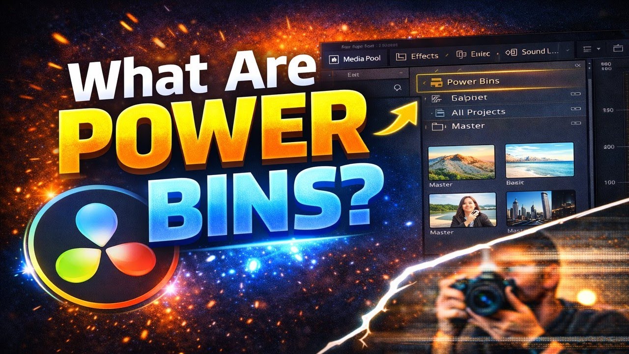 PowerBins in DaVinci Resolve | Organize Footage FAST