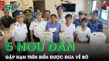Vụ Chìm Tàu Ở Bình Thuận: 5 Ngư Dân Gặp Nạn Trên Biển Được Tàu Hải Quân Đưa Về Bờ | SKĐS