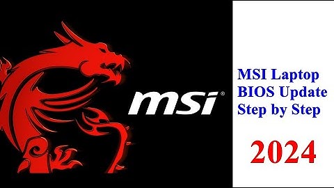 MSI Gaming Laptop BIOS Update Step by Step