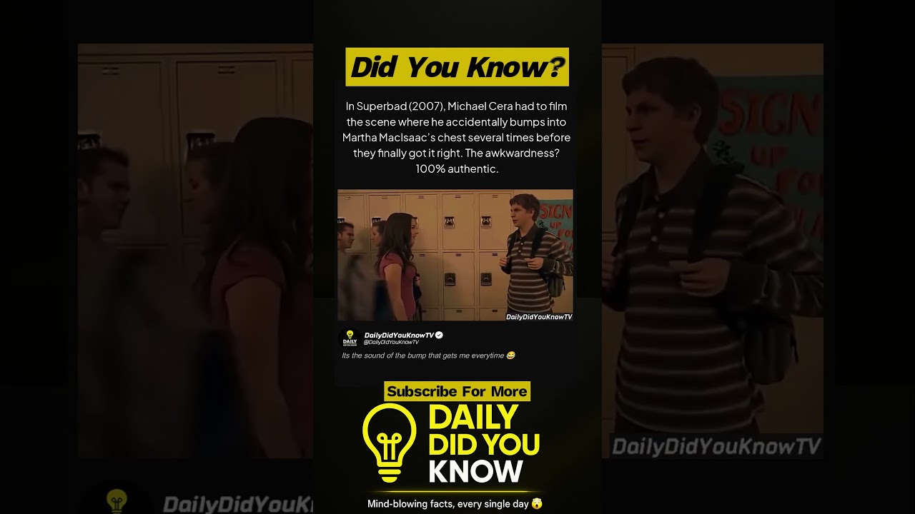 Michael Cera’s Awkward Superbad Scene Took MULTIPLE Tries?! 🤦‍♂️🎬"