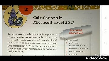 Class-7,Chapter-2(Calculation in Microsoft Excel 2013)