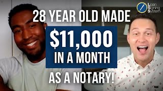 28 Year Old Made $11,000 in a Month as a Notary Loan Signing Agent ATTORNEY STATE (North Carolina)