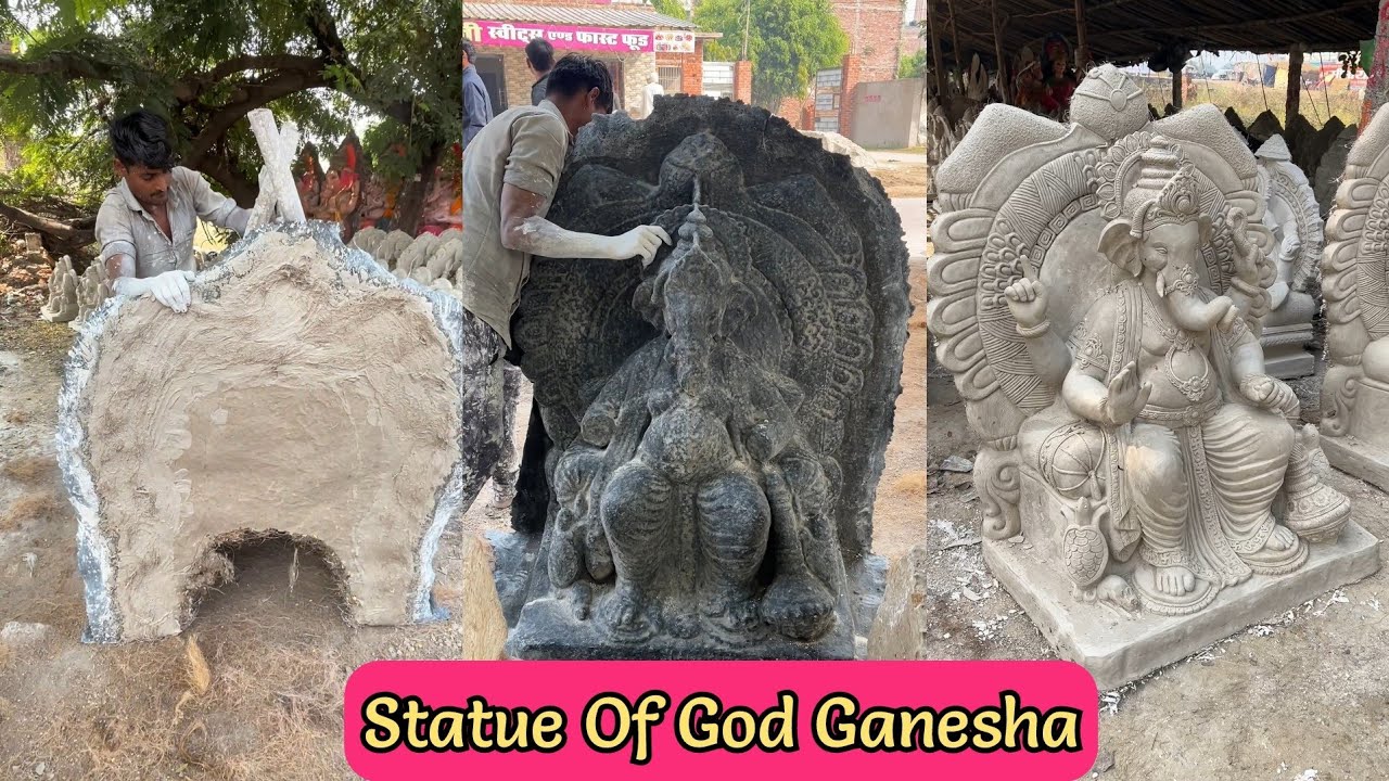 Ganpati Murti Making From Scratch at Extreme Level Made Up Of POP | India God