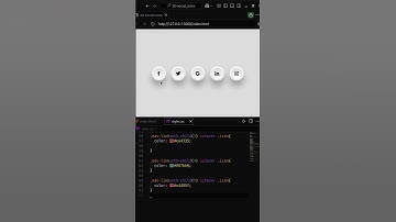 🎨 3D Social Icons Hover Effect ✨ | CSS Animation | #htmlcss #css #html #cssanimation #hovereffect