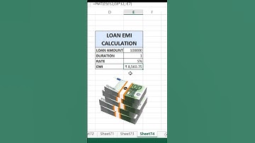 Excel me emi kaise nikalte hai | how to emi calculate in excel | #shorts #excel #ytshorts