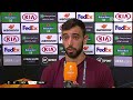 Bruno Fernandes explains argument on pitch with Victor Lindelof vs Sevilla