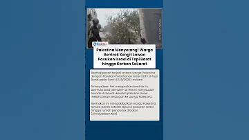 Palestina Menyerang Warga Bentrok Sengit Lawan Pasukan Israel Di Tepi Barat Korban Sekarat 