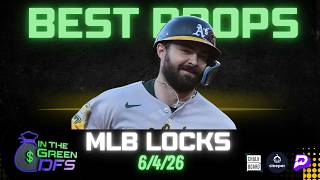 BEST MLB PROPS TODAY | BEST 5 BETS | THURSDAY 6/4/26 | BONUS MLB BET 🔥
