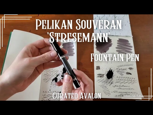 Pelikan Souverän Stresemann M405 Fountain Pen - Anthracite Black