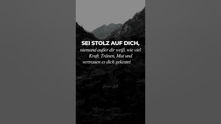 Sei Stolz auf dich! #shorts