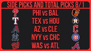 MLB Picks Today Saturday 8/1/26 MLB Picks & Predictions Today (2/3)