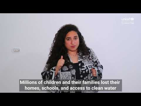 Menna Metwally, Content Creator, calls for support for #children affected by #Syria #earthquake