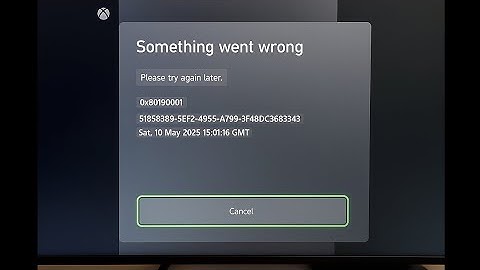 Fix Xbox Error Code 0x80190001 | Something Went Wrong on Xbox Console (2025 Step-by-Step Guide)