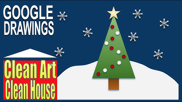 Using 2 Previous Videos to Construct a Paper Pine Tree in Google Drawings