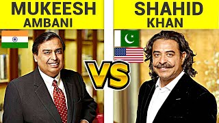 Mukesh Ambani Vs Shahid Khan Comparison #Shorts