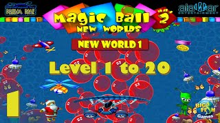 Magic Ball 2: New Worlds (PC) - 1080p60 HD Walkthrough Part 1 - New World 1, Level 1 to 20