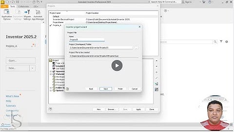 AUTODESK INVENTOR 2025 – LEARN HOW TO CREATE A NEW PROJECT – STEP-BY-STEP TUTORIAL.