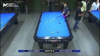 ALVIN LOMBOK vs BEWI S MANTRA (RACE TO 12 ) FRIENDLY EXHIBITION ( MANTRA POOL ACADEMY )