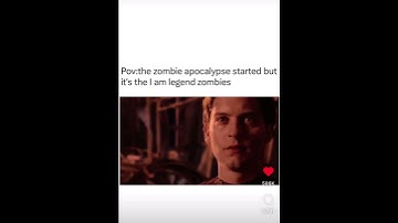 Pov: it’s the zombie apocalypse but it’s the I Am Legend zombies