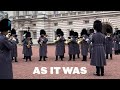 Irish guards perform as it was at changing of the guard