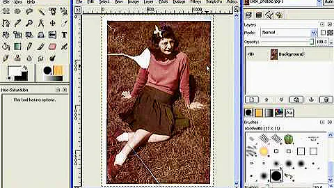 How to restore a photo using the GIMP -part 1