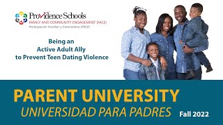 Being an Active Adult Ally to Prevent Teen Dating Violence | Parent Academy Fall 2022