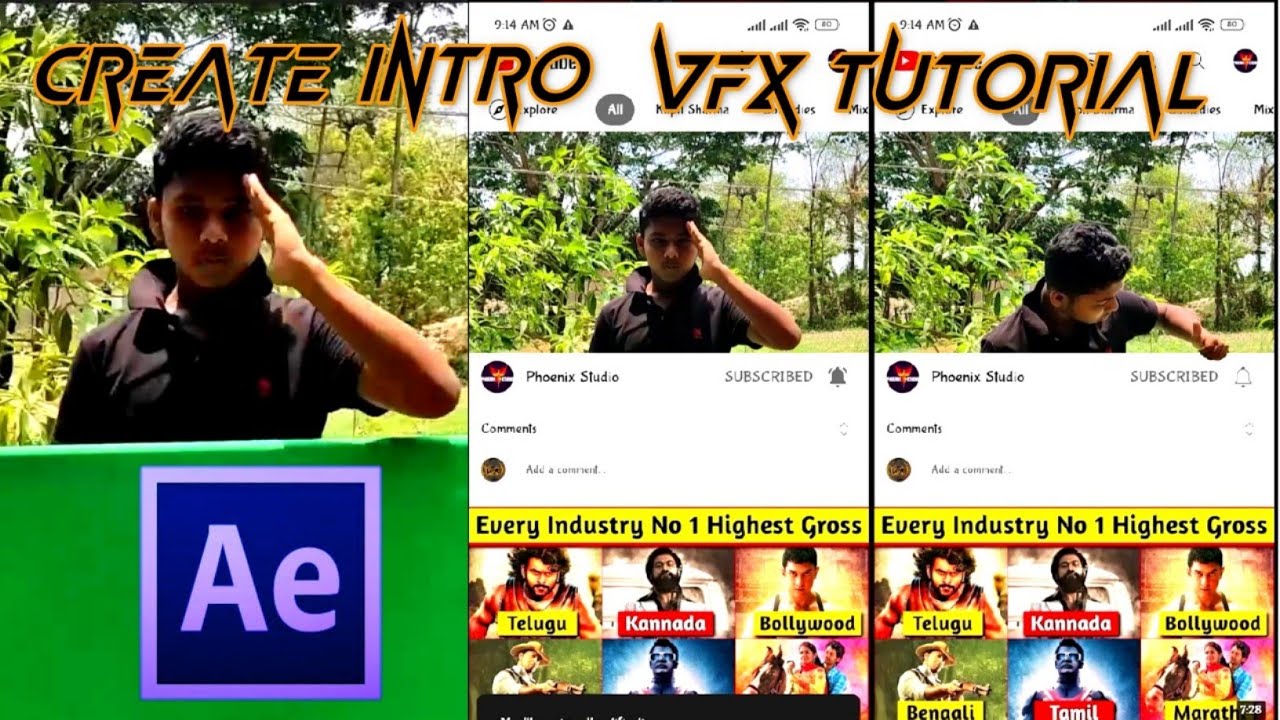 Creative Youtube Intro | After Effects Tutorial in Hindi | VFX - YouTube