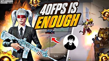 They Said 40 FPS Can’t Clutch 😏 But I PROVED Them WRONG 🔥 Fastest 1v4 in 40 FPS | Dzone OP | BGMI